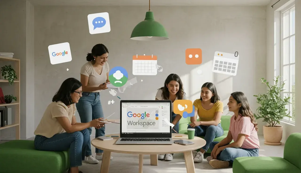 Implementamos Google Workspace para que tu equipo trabaje en tiempo real, con protección enterprise y cero dolores de cabeza técnicos.